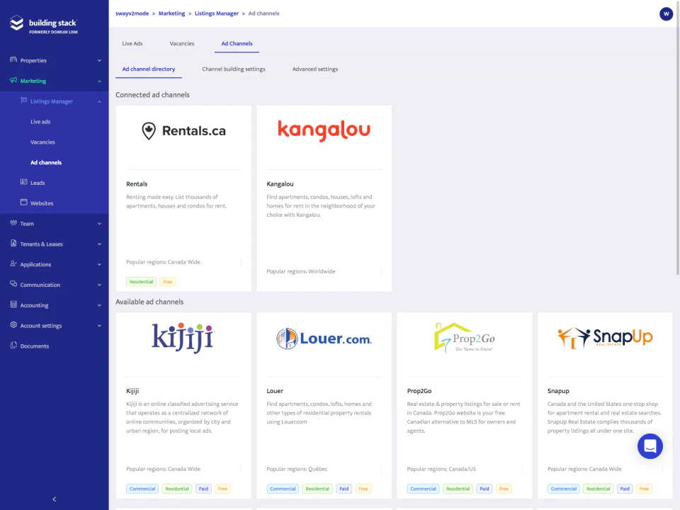 screenshot of Building Stack